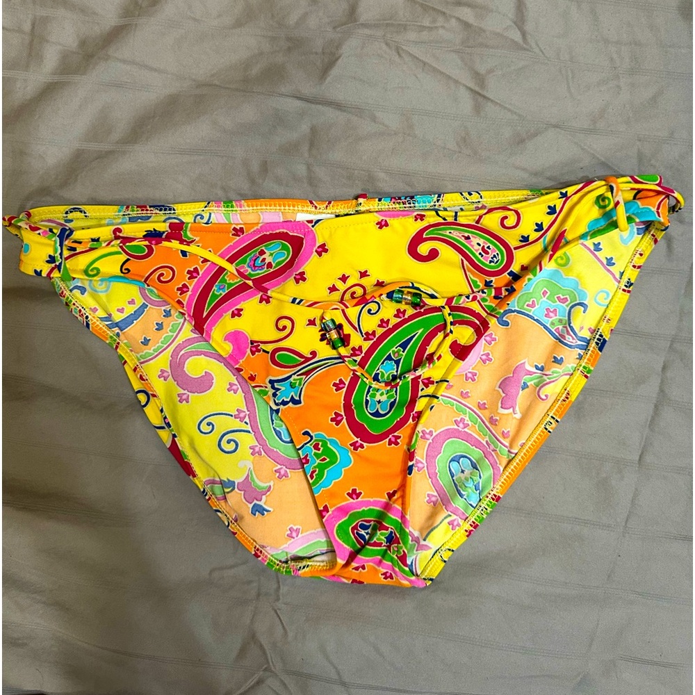 RALPH LAUREN colorful bikini bottom! Size L.
